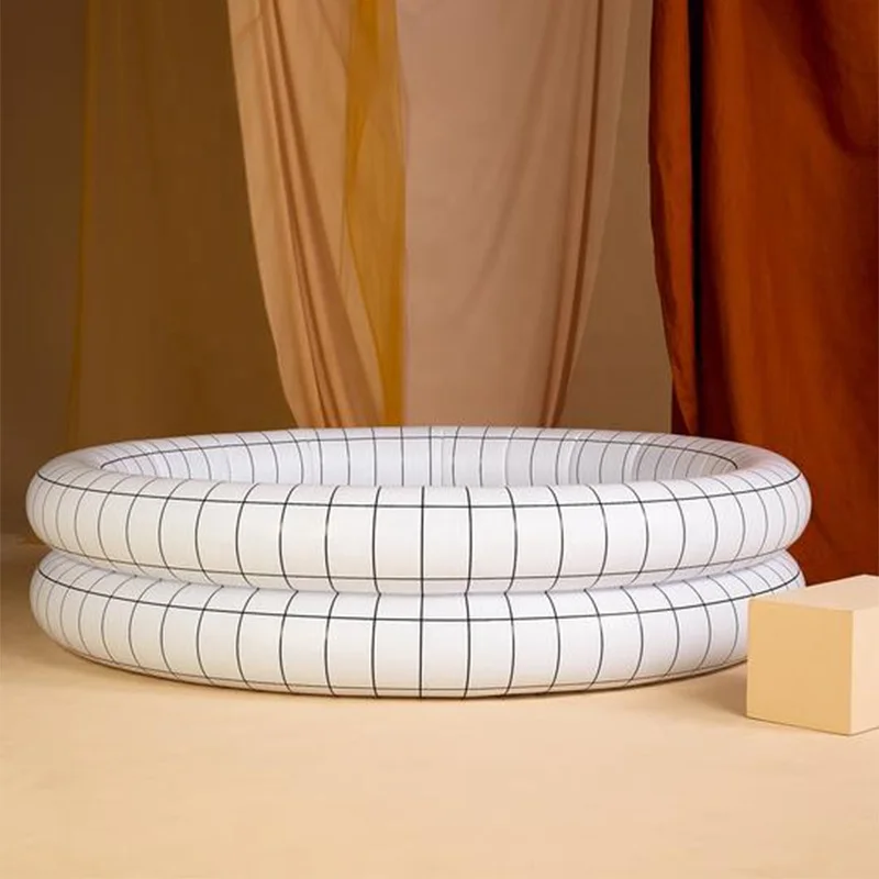 2 rings PVC inflatable kiddie pool