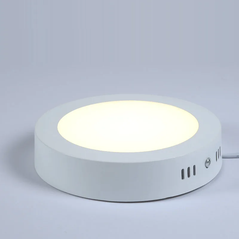 Square Round 6W 12W 18W 24W 4000K 6000K LED Downlight Surface Mounted Aluminium LED Panel Light