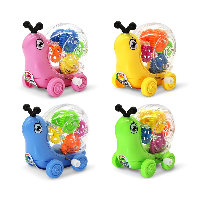 Juqi New Candy Toys Halal Kosher Confectionery Sweets Dulces con Juguetes Colorful Snail Toys Candy