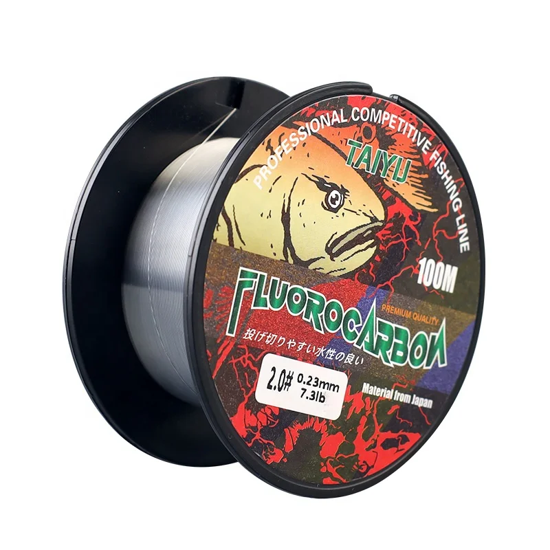 Palmer 0.14mm-0.47mm 100m 200m fluorocarbon fishing line Super wear-resistant mono filament fishing line fluorocarbon wholesale