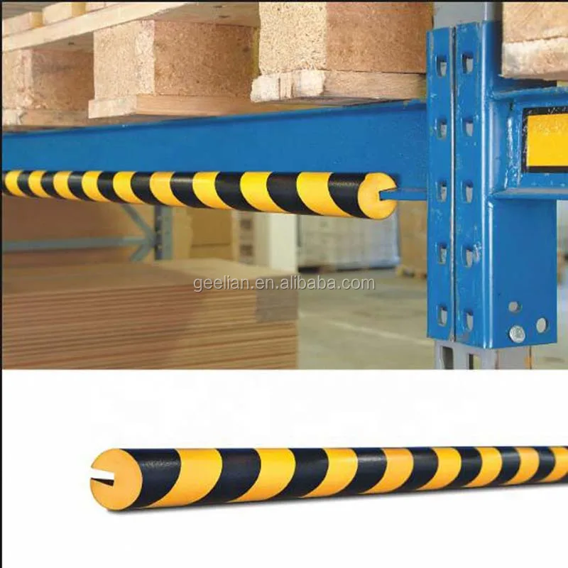 High density customized corner NBR parking garage column protector foam,Yellow/Black Extra Thicker Brown Edge & Corner Guard Set