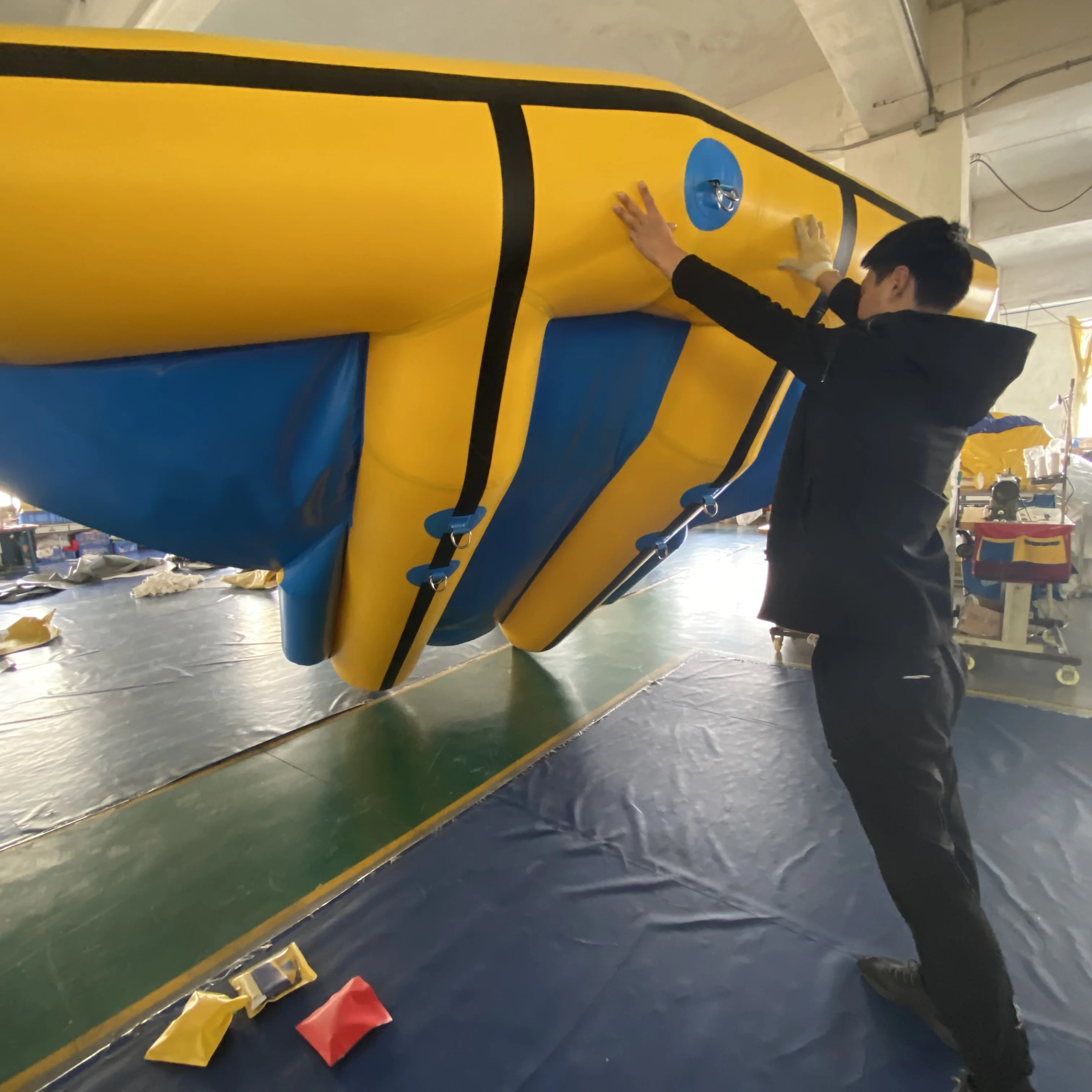 Летняя Веселая захватывающая водная Лыжная трубка надувная водная Спортивная Банановая буксируемая лодка