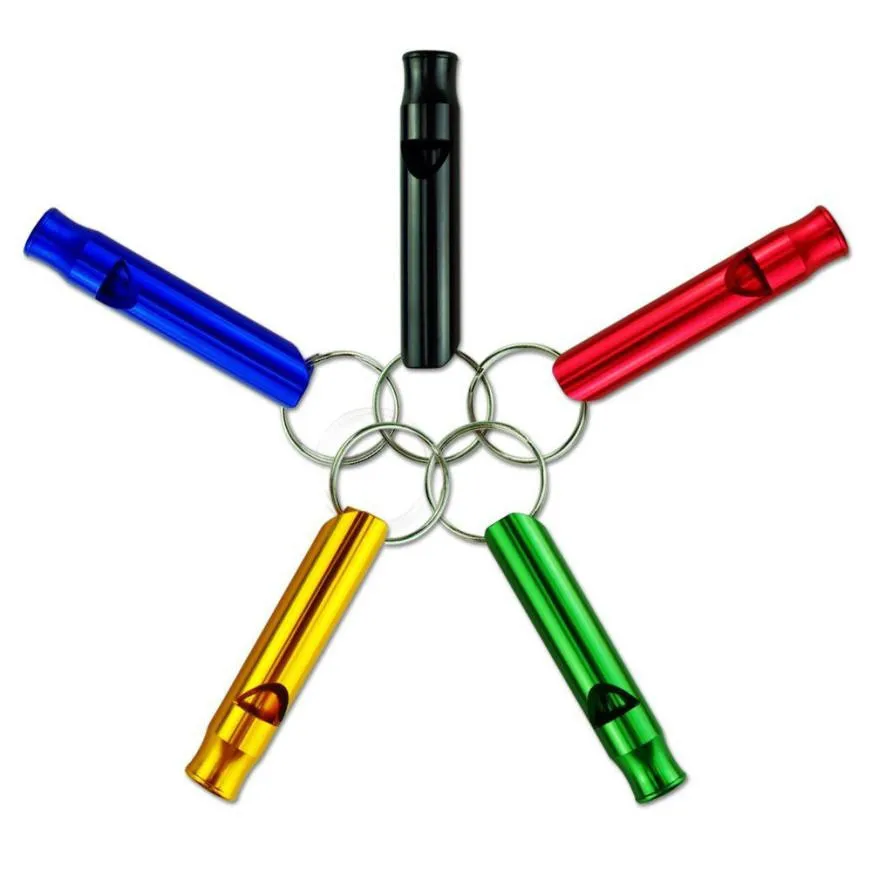 Aluminum Alloy Whistle Bird Pigeon Parrot Dogs Cat Pet Training Feeding Helper Pet Outdoor Metal Whistles Supplies 46mm