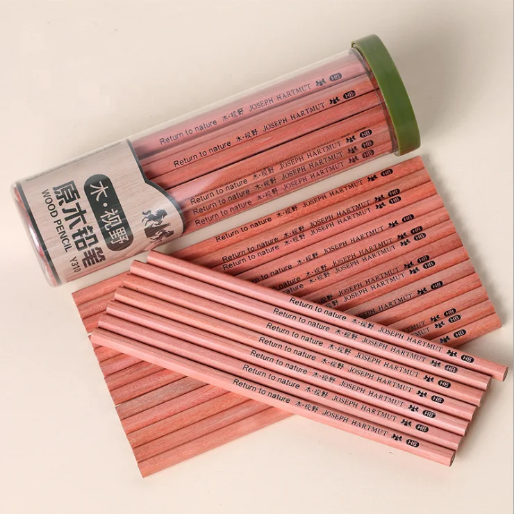 New custom school art 2B HB  natural wood sketch pencil