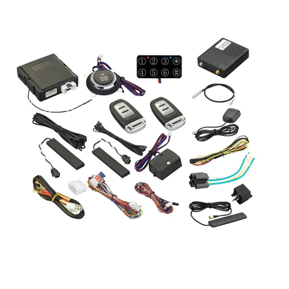 Оптовая продажа PKE 4G GPS/GSM/GPRS модуль дистанционного управления с помощью мобильного телефона приложения на телефоне! Автосигнализация smart кнопка старт/стоп Автозапуск