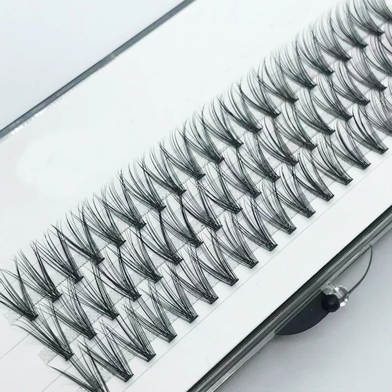 0.07mm Heat bonded 20D Cluster Lashes  Premade Volume Fan Lashes Private Label Eyelash Extension Eyelash Manufacturer