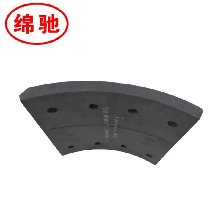 Brake Lining Truck WG9100340068 Brake Lining Glue Brake Lining In Roll