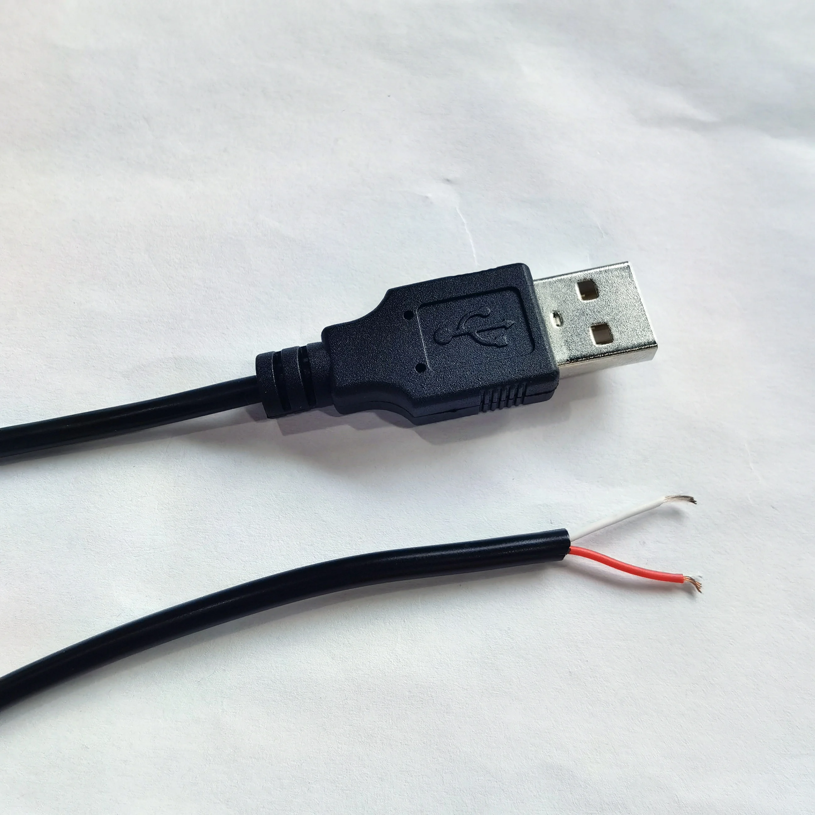 USB Type A To Wire Power Supply Cable for LED