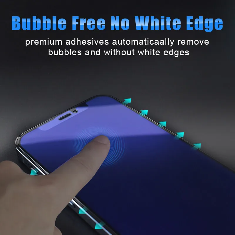 Anti blue 3d Tempered Glass Screen Protector For Iphone 12 13 Pro 11 Pro Xs Max HD Clear Anti Shock Cell Phone Film