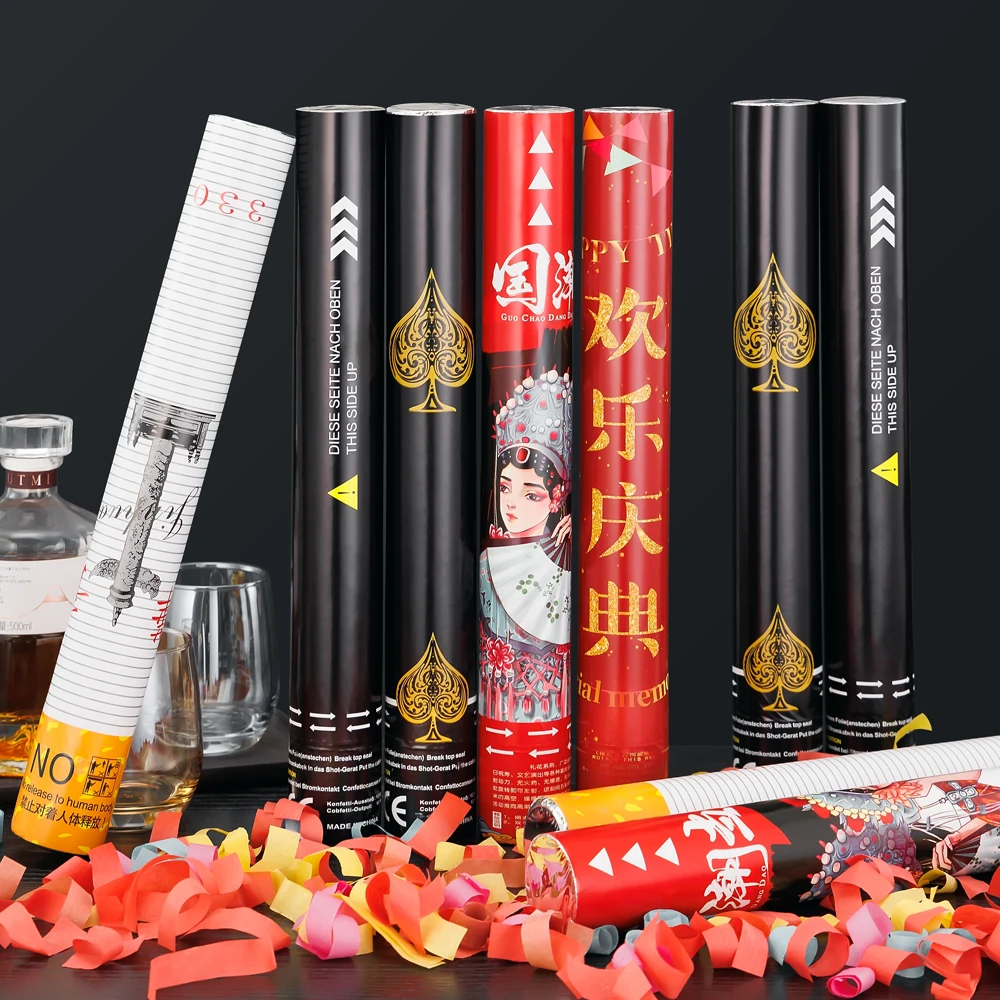 Wholesale China Supplier Exciting Multicolor Streamer Confetti Cannon Festive Joyous Celebration Supplies