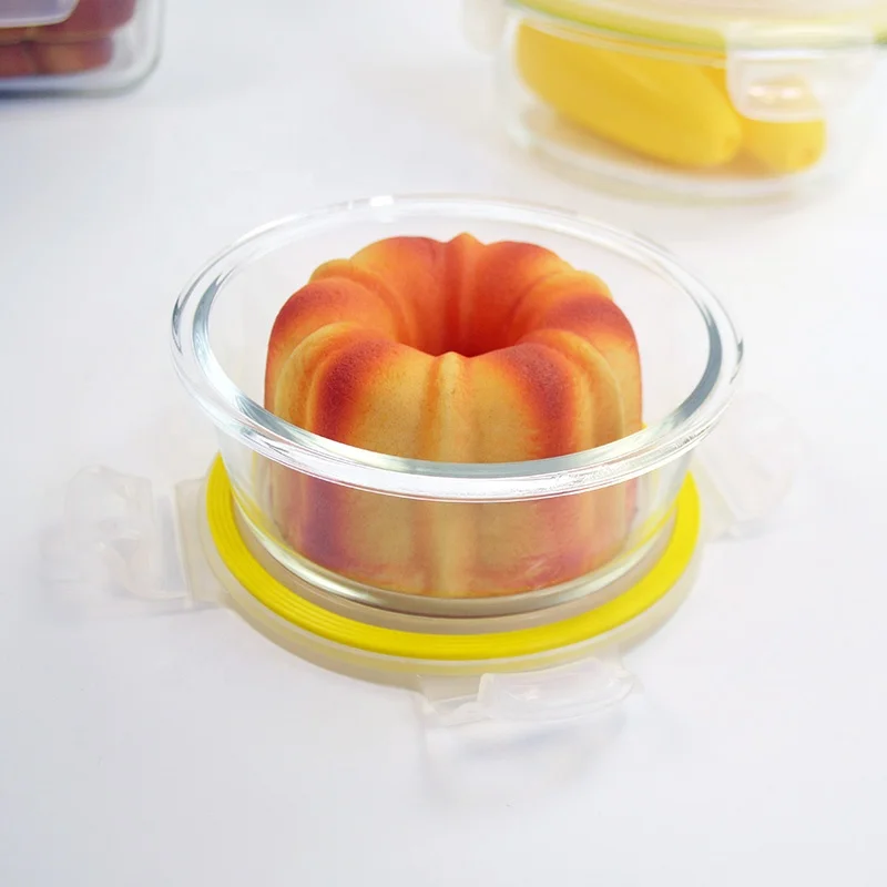 10 Piece Glassware Meal Prep Storage Bento Glass Lunch Bowl Box Glass Food Container Set with Airtight Lid