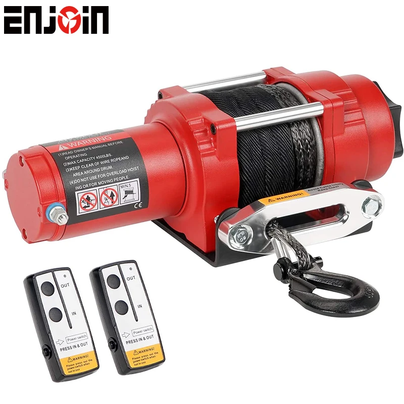 ENJOIN Hot selling 4500 lb 12v electric winch for sale