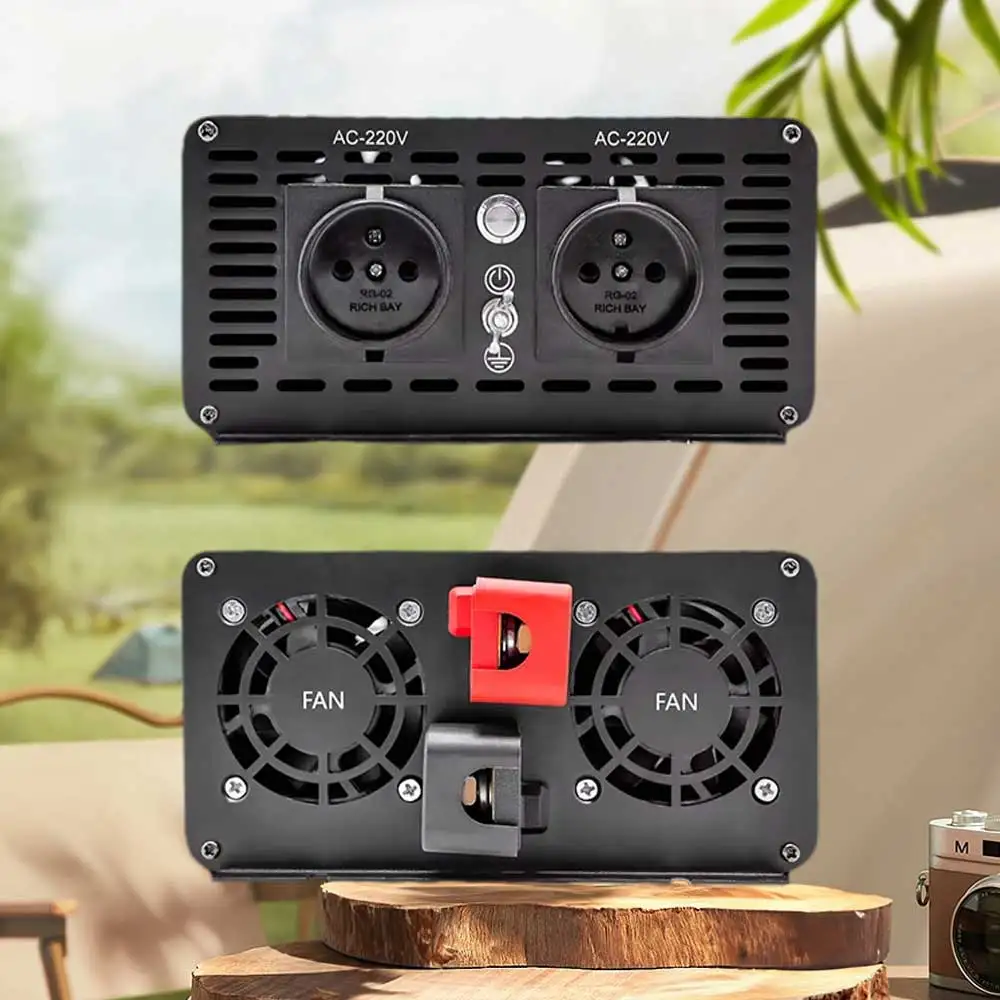 OSWELL 2000W(Peak 4400W) Power Pure Sine  inverter  12V or 24V to AC 110V 220V Converter Supply for RV Home Car Use