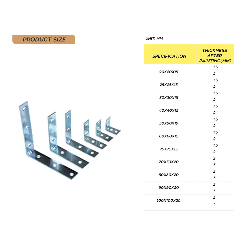 L shaped fixing bracket furniture 90 degree wall mount angle bracket