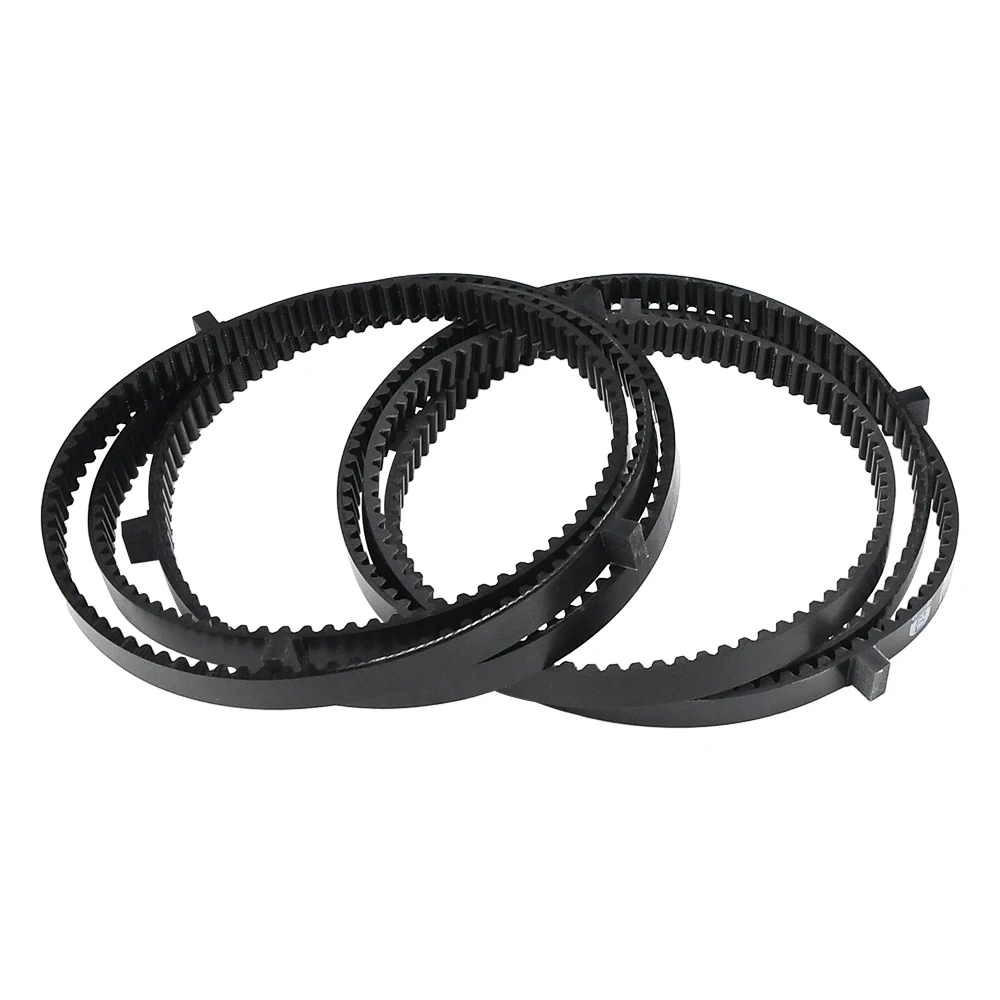 High flexibility steel cord tension member black polyurethane teeth belt with cleats