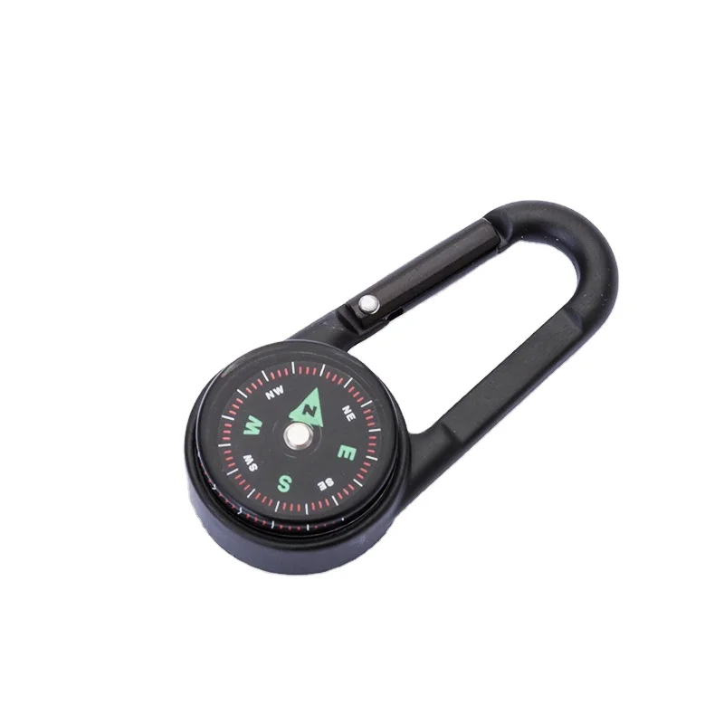 Mini Climbing Button Lightweight Compass With thermometer for climbing and hiking and travelling