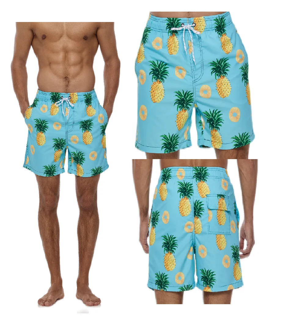 men swim shorts beach shorts swim trunks with quickly dry polyester fabric