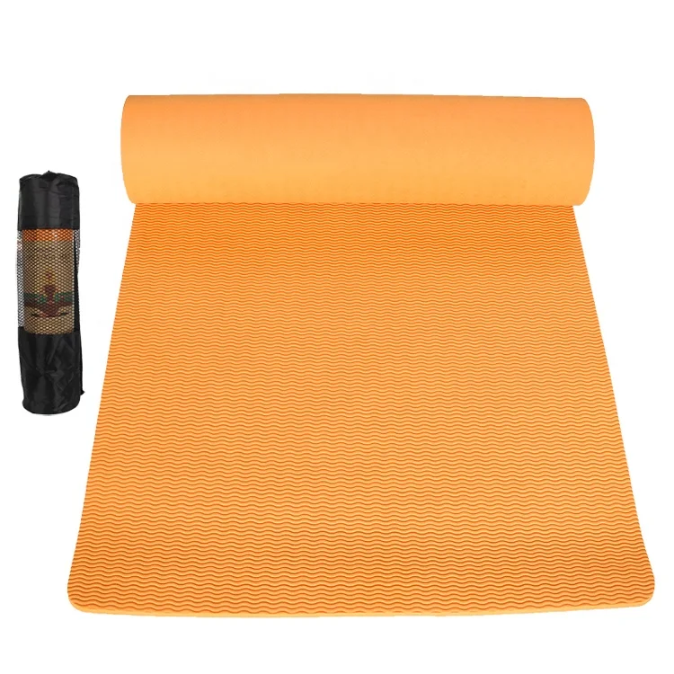 TPE yoga mat for exercising judo yoga good quality roll up clean easily customized yoga mat taekwondo mat