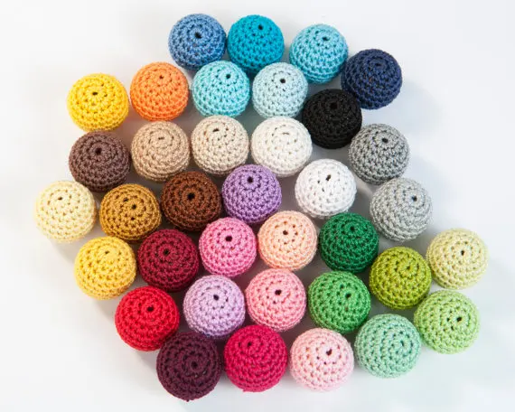 
20mm Wholesale Crochet Beads Wood Bead For Necklace 