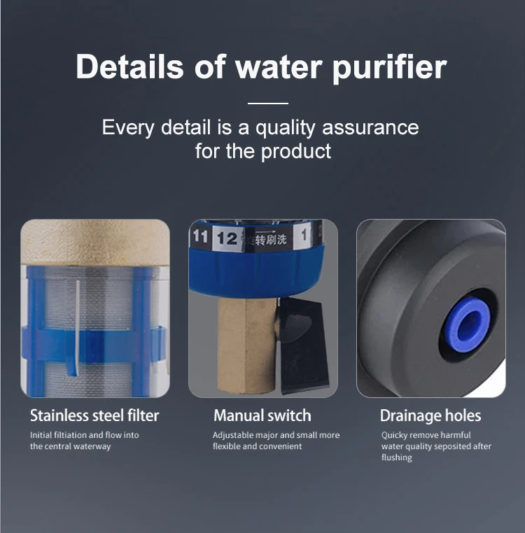 Large Water Treating Flow Spin down Sediment Filters Premium Water Treatments Other Front Water Filters