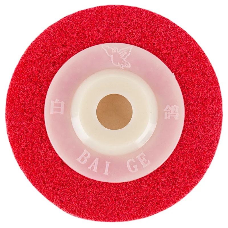 Fiber wheel 100*16 Angle grinder nylon fiber wheel 4 inch stainless steel mirror brushed non-woven polishing sheet