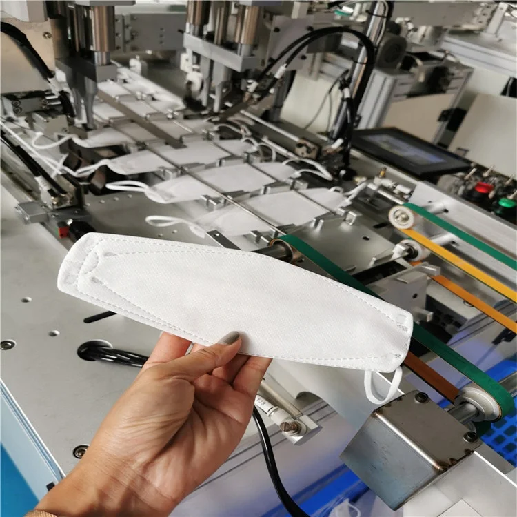 Full Automatic Disposable Folding Surgical KF94 Fish Type Face Mask Making Machine