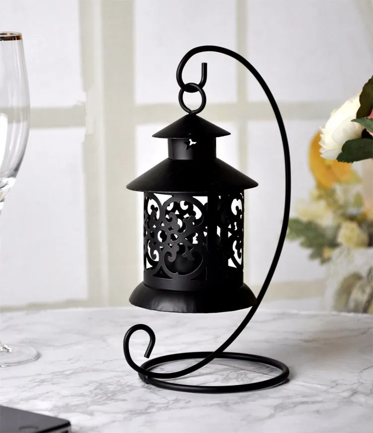 Hollow Classic Creative European Romantic Bird Cage Wax Candlestick Desktop Decoration