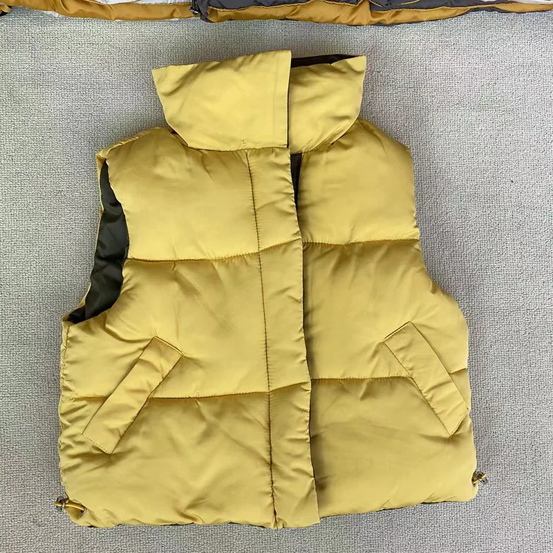 2023 High Quality Fashion Back to School Daily Kids Wear Warm Thick Stand Collar Down Boys Vest