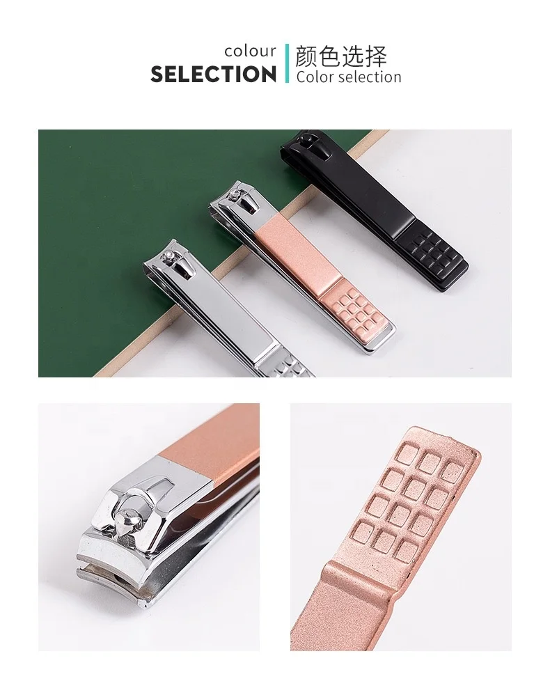 Professional Nail Clipper Stainless Steel Fingernail Cutter Trimmer Toenail Scissors Nippers Pedicure Tool