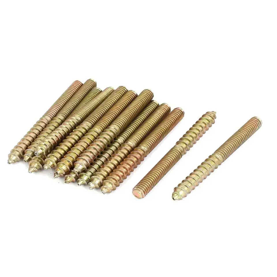 M2 M4 M6 custom brass double head wood screws thread carbon steel double head self tapping screw aluminum double end screws