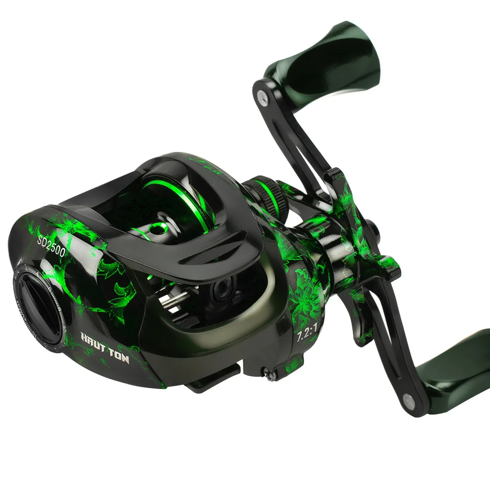 3-color Baitcasting fishing reels 8kg drag power outdoor fishing wheel 7.2:1 speed ratio brake reel