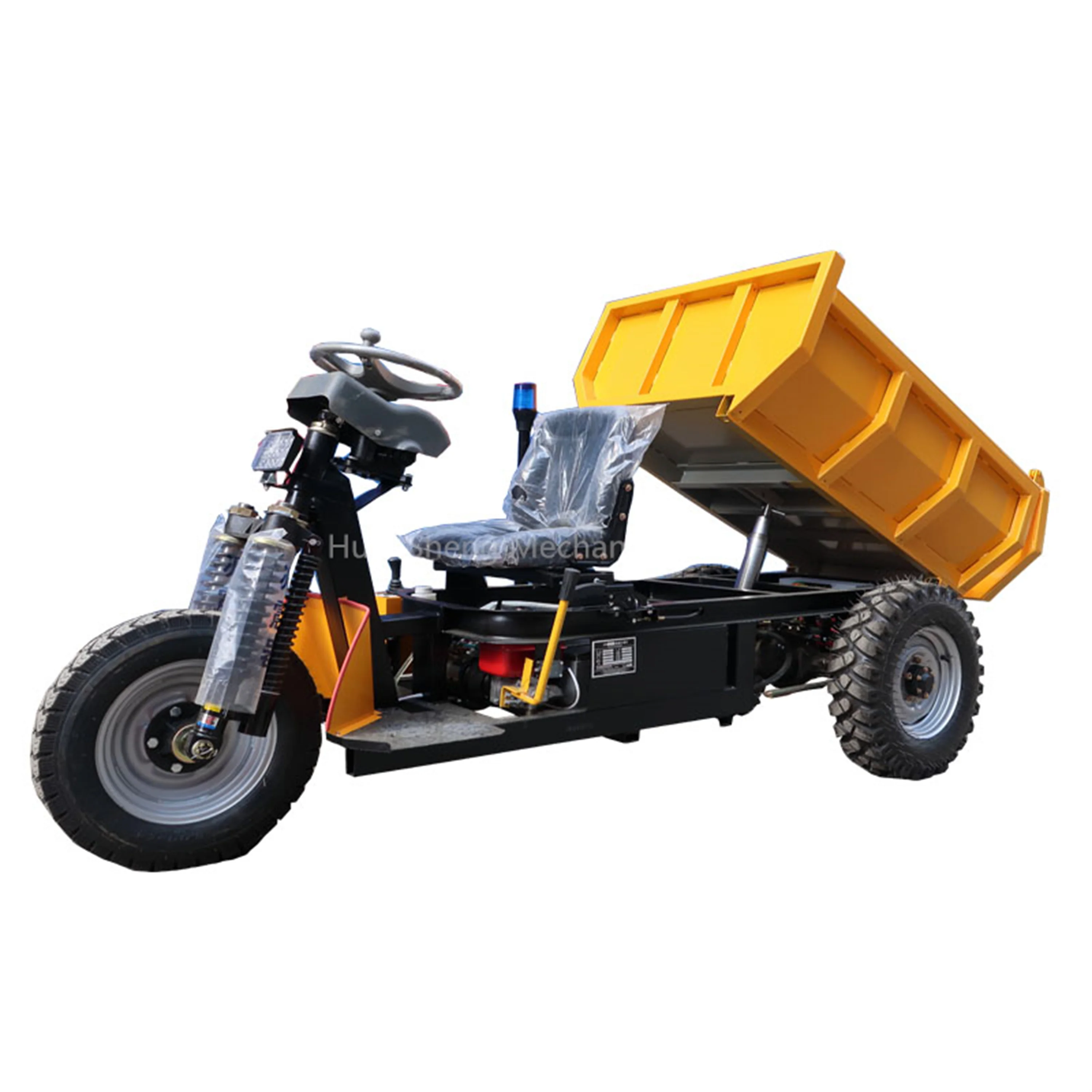 New Design 3 Wheel Dumper 1.5t Loading Capacity Peru Mine Dumper Low Price 2 Ton Tricycle