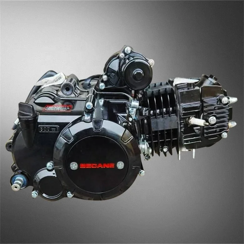 Horizontal Single Cylinder 4 Strokes BECANE 150CC Motorcycle Engine for Morocco