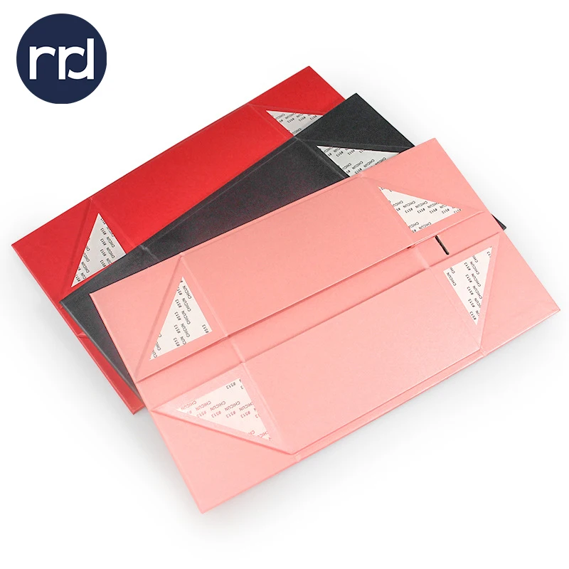 RR Donnelley Custom Design Manufacturer Recyclable Lucky Essential Oil Box Packaging Foldable Magnetic Gift Box with Ribbons