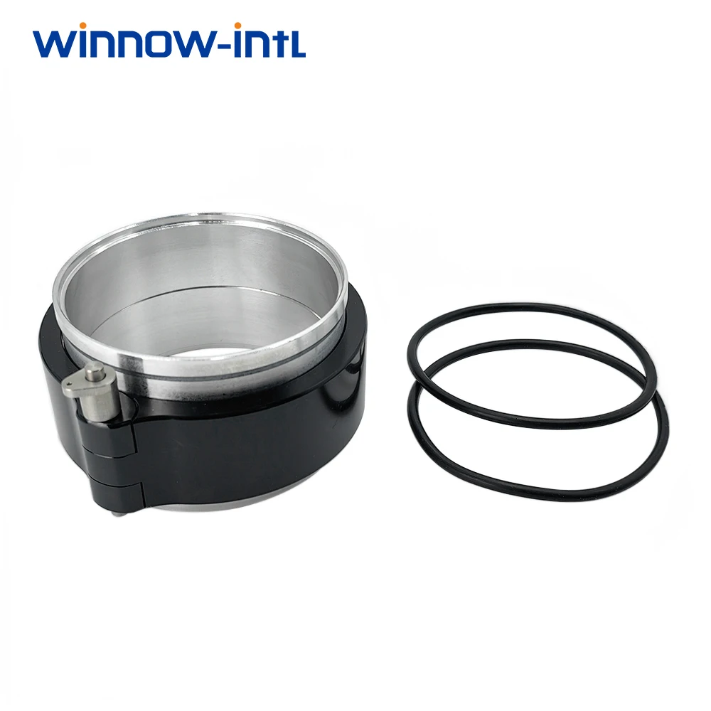 Черный интеркулер HD зажим в сборе, быстросъемная анодированная заготовка, V-образная алюминиевая/нержавеющая сталь для турбо-системы