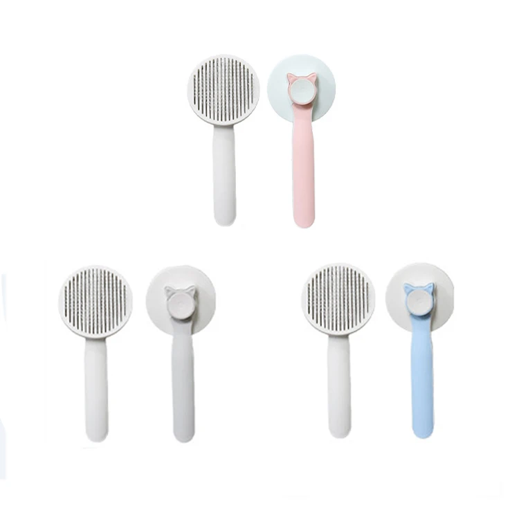 Self Cleaning Removes Loose Undercoat Gently Cat Grooming Dog Hair Remover Pet Brush