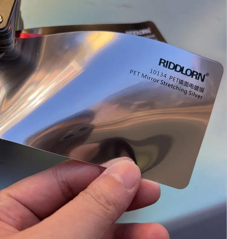 PET 1.52x18m vinyl electroplated Gold No Bubble wrap protects Super Mirror Chrome reflective gold auto color changing film