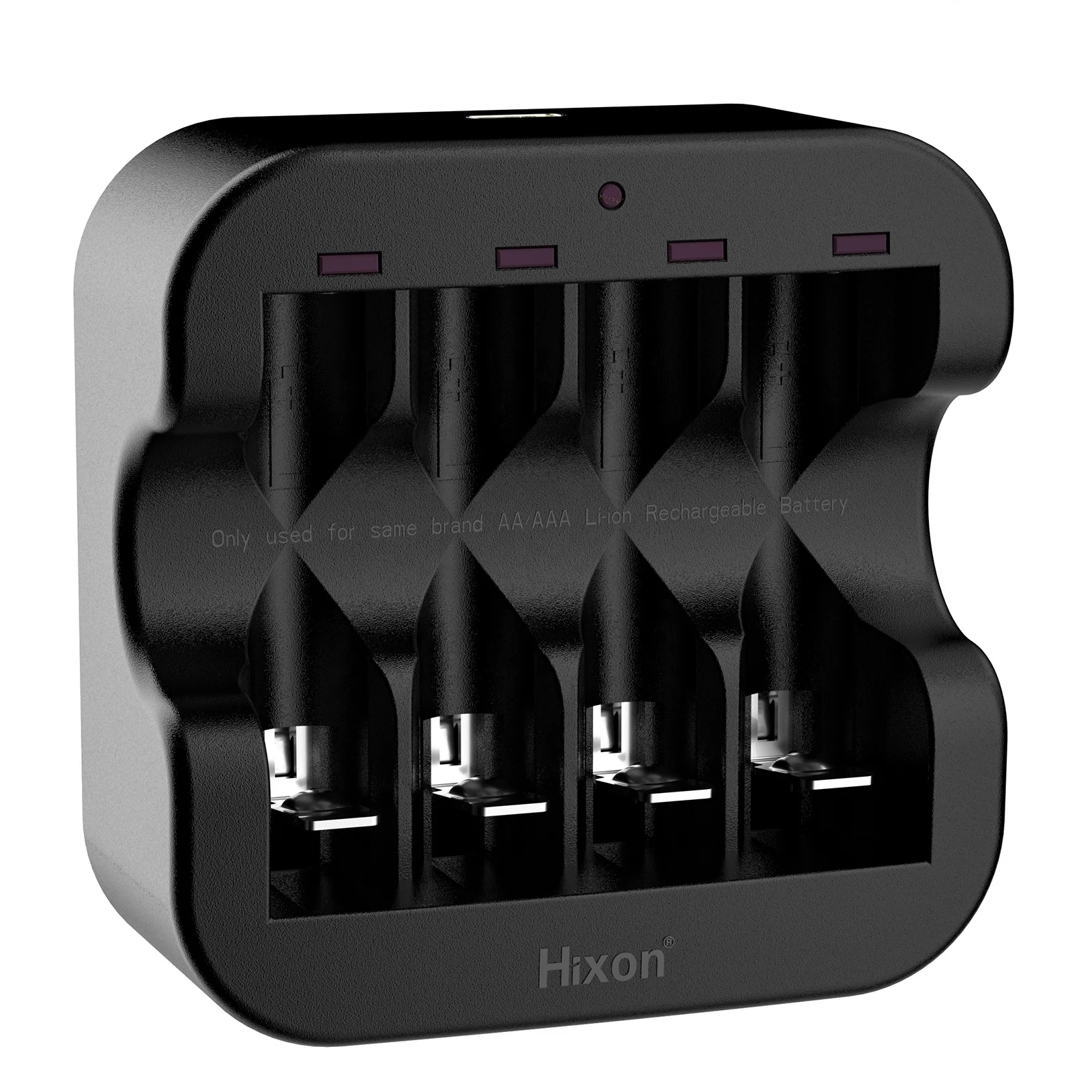 Индивидуальное зарядное устройство с 4 слотами и функцией быстрой зарядки для аккумуляторных батарей AA AAA