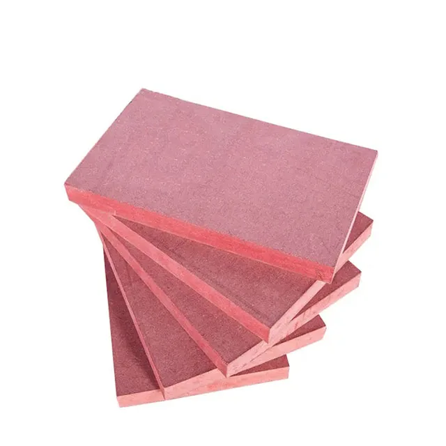 Red Color MDF 18mm 25mm Board Fire Rated Retardant Fireproof Mdf Board For Door Core