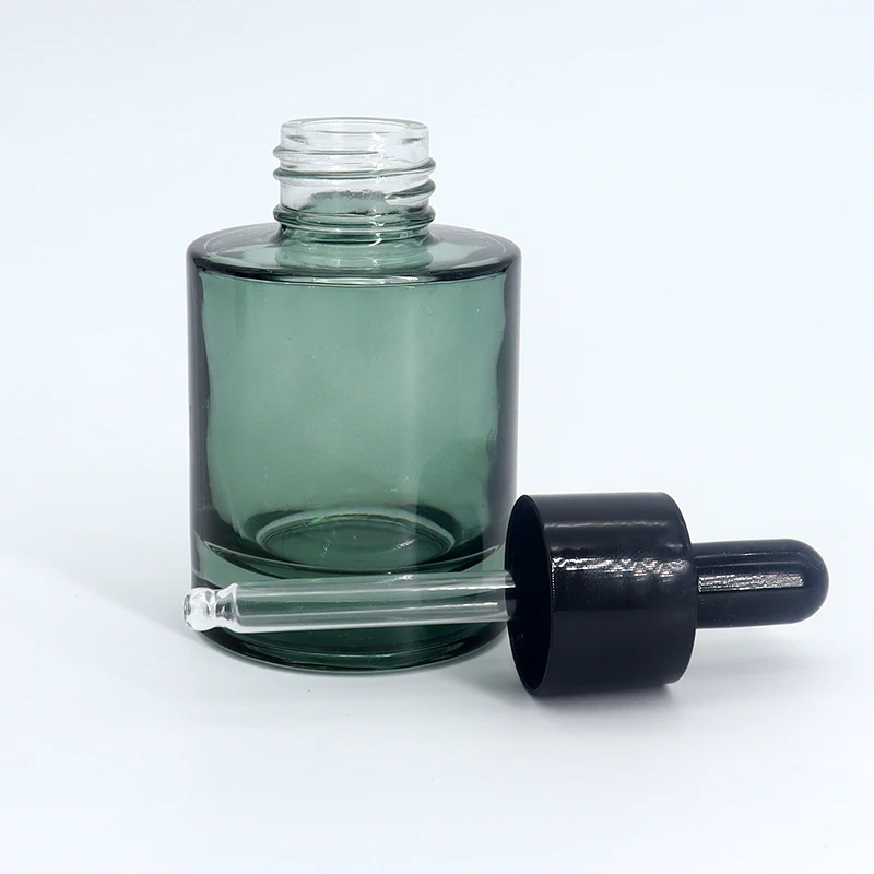 50ML dark green light-avoiding dropper bottle essential oil serum DIY high-grade dispensing empty bottle
