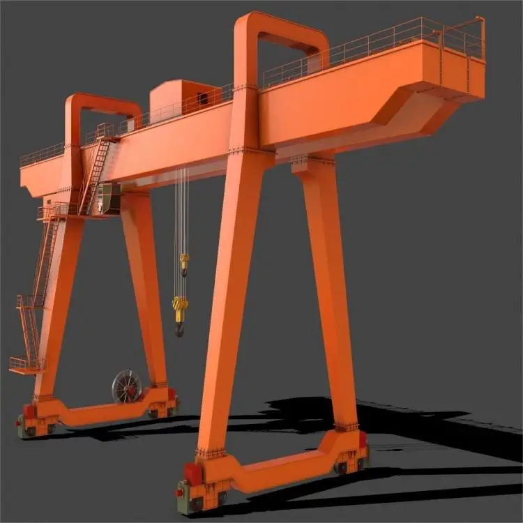 50 ton 60 ton 70 ton Double girder rubber tyred gantry cranes manufacture for lifting precast concrete beam
