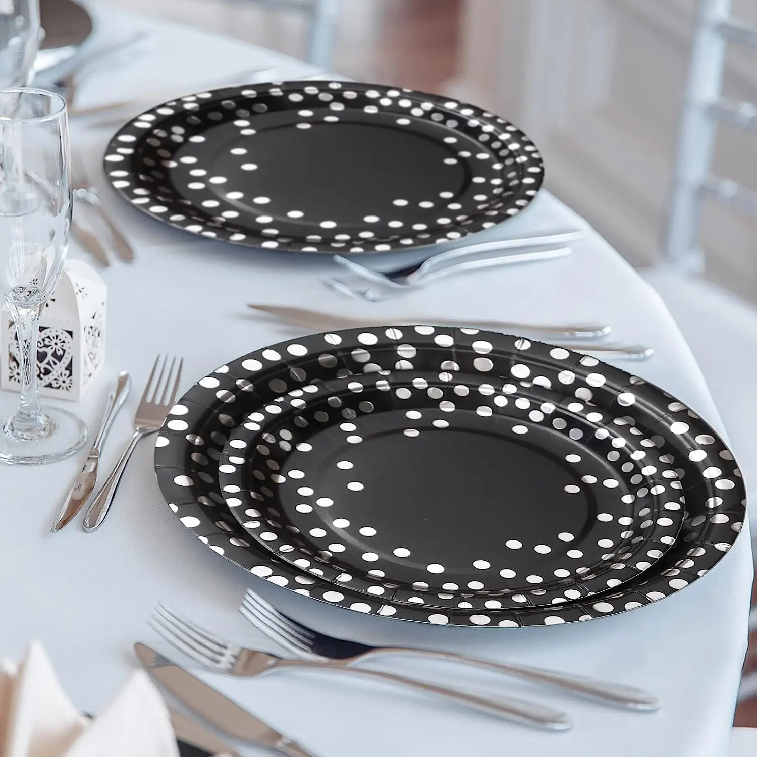 Eco- friendly Disposable Party Food Paper Plate Disposable Tableware Set Party Supplies dinnerware sets