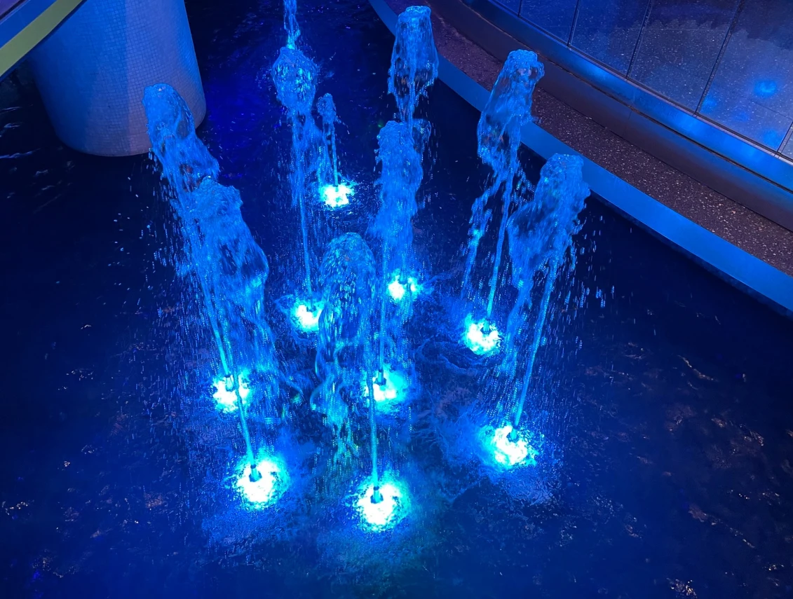 IP68 waterproof 9*3W led commercial fountain lights