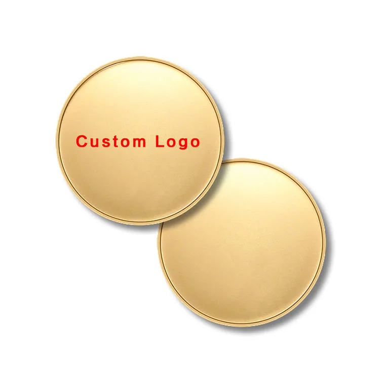 Promotional New Souvenir Metal Coin Custom Logo Two Tone Plating Europe Coins