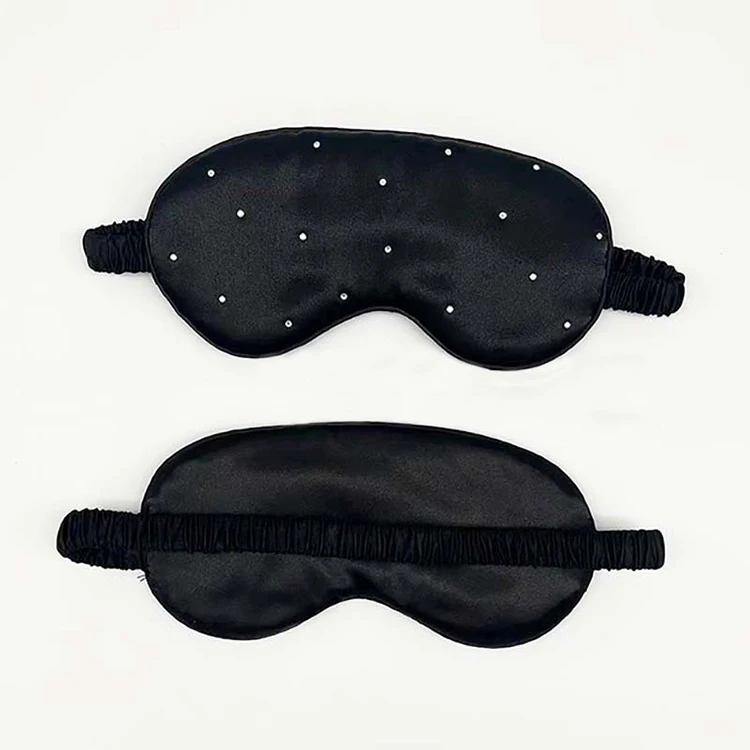 Hotel Airlines Soft and Comfortable Night Eye Blinder Light Delicate Custom Silk Eye Mask For Sleeping