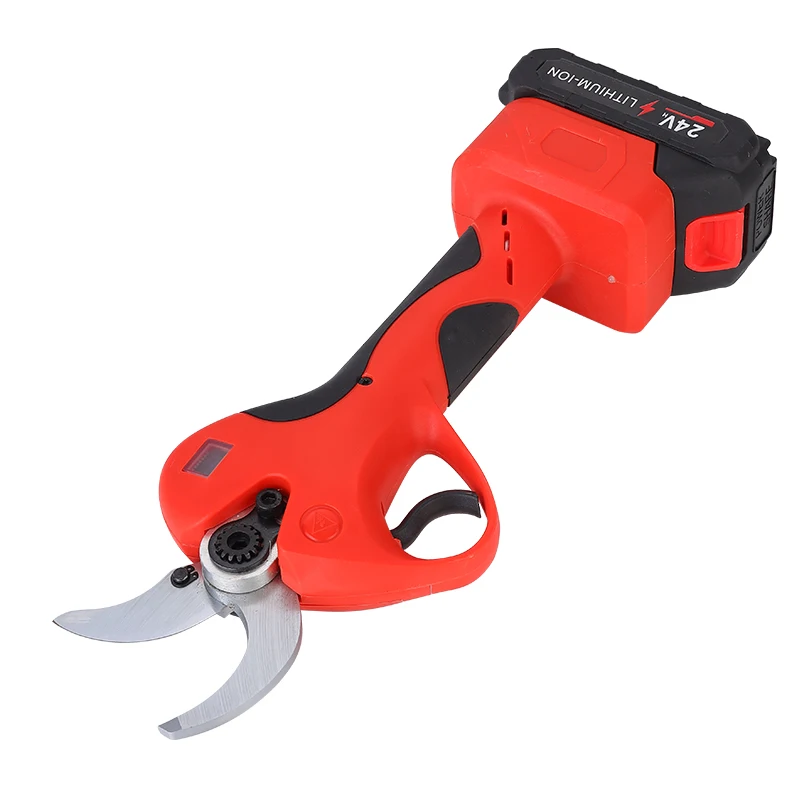 Electric Pruning Shears with 4.0 Lithium Battery Sk5 Blade Rubber Handle-DIY Grade Cordless Bypass Pruning Trees REACH certified