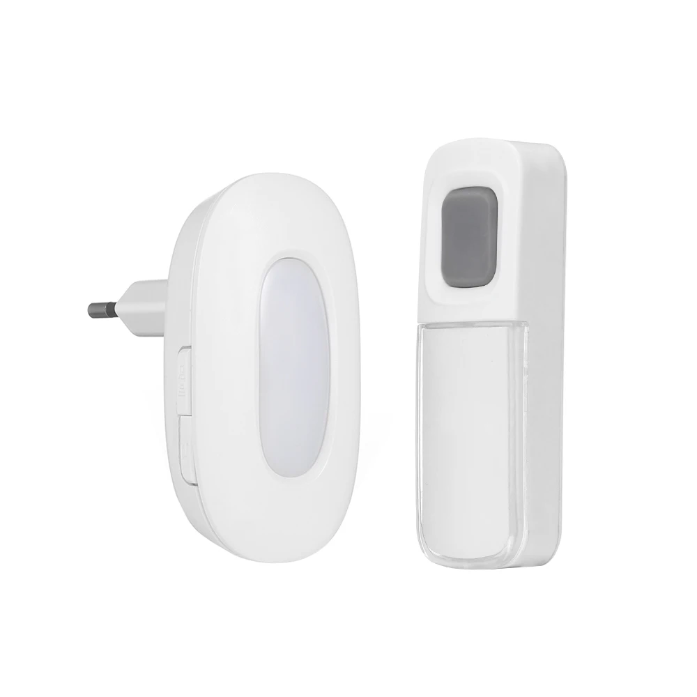 White Color Waterproof Motion Sensor Door Bell Home Use 165ft Music Simplicity Smart Door Bell