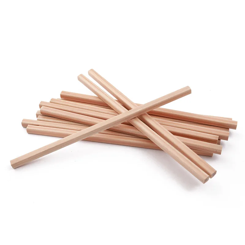 Custom Logo Raw Wood Color Standard Sketch Drawing HB Graphite hexagon Pencil