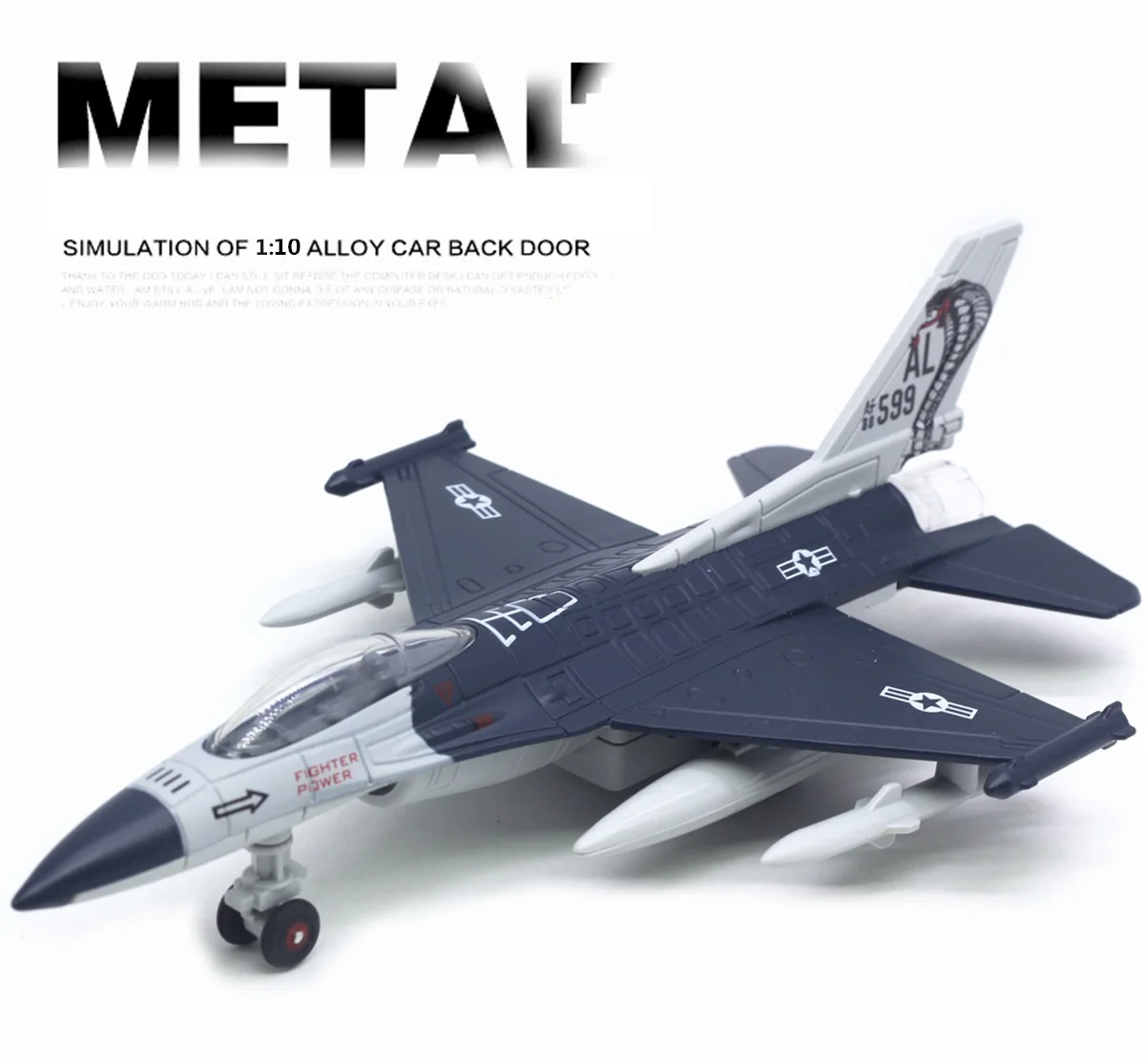 22cm American F-16 New Alloy Fighter Simulation Aircraft Model Diecast Airplanes