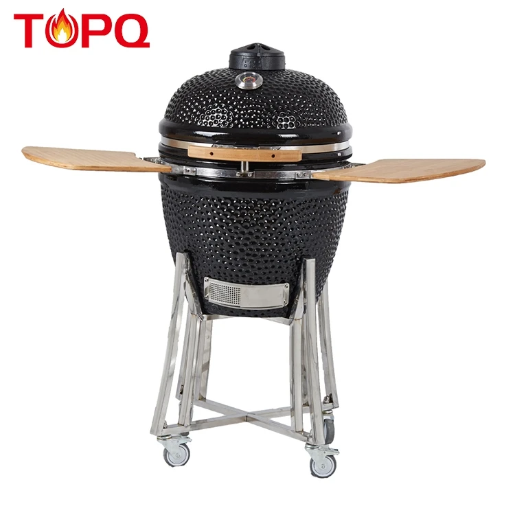 21 дюймовый черный керамический гриль kamado уличный Лучший угольный